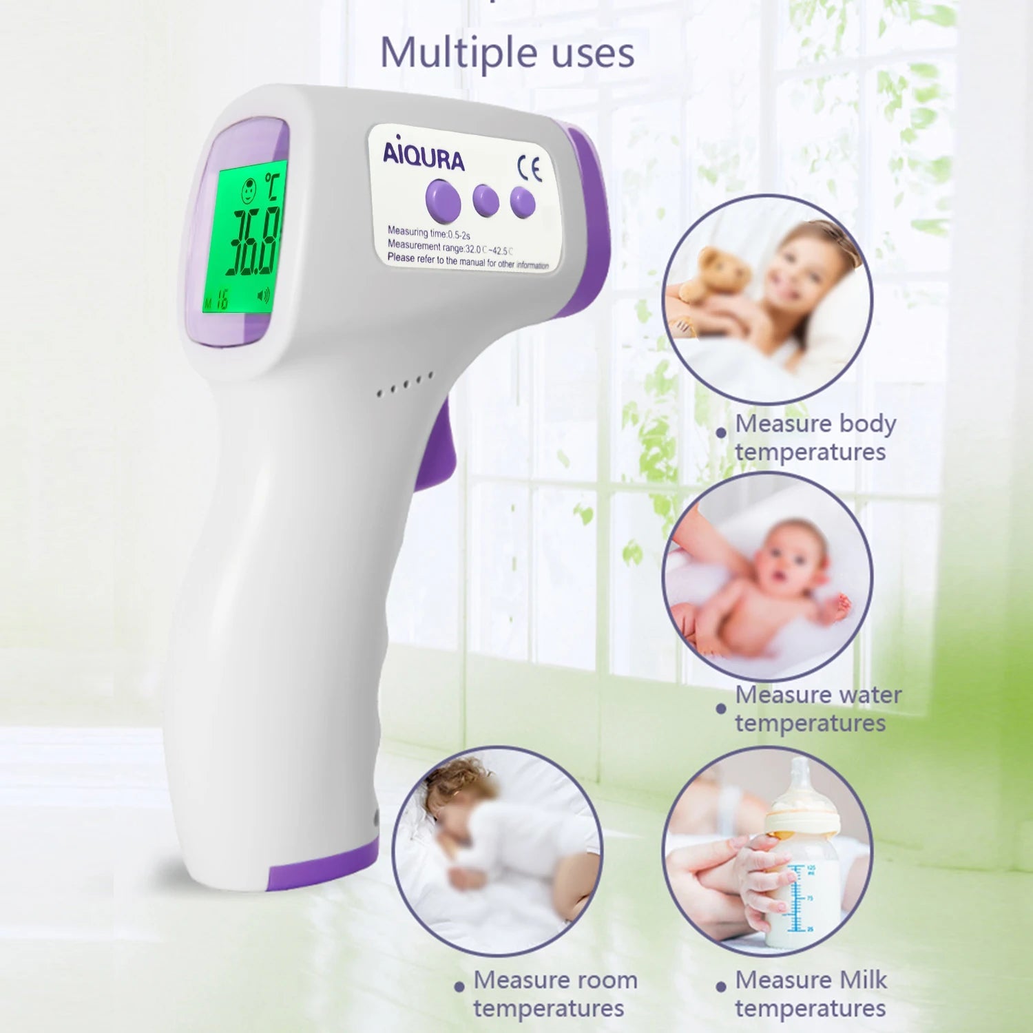 AJC digital fever thermometer Baby Fever thermometer medical equipment thermometer for baby medical infrared thermometer - Slobuy