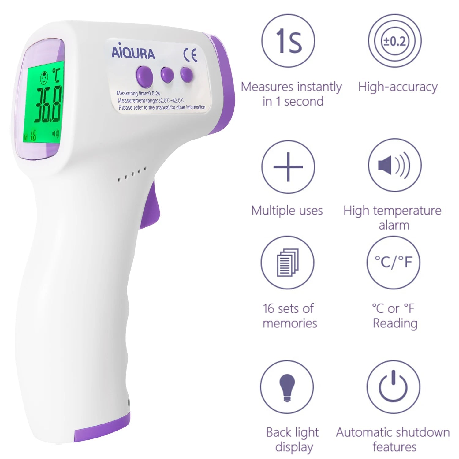 AJC digital fever thermometer Baby Fever thermometer medical equipment thermometer for baby medical infrared thermometer - Slobuy