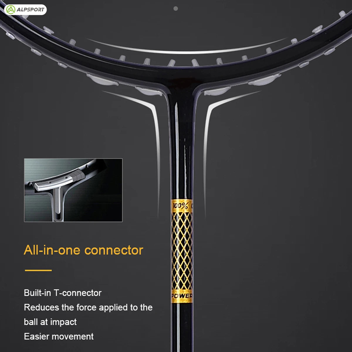 ALP ZJ2.0 Pro 4U 85g 100% Carbon Fiber + Titanium Alloy Badminton Racket Ultra-light Sports Equipment Racket Badminton Training - Slobuy