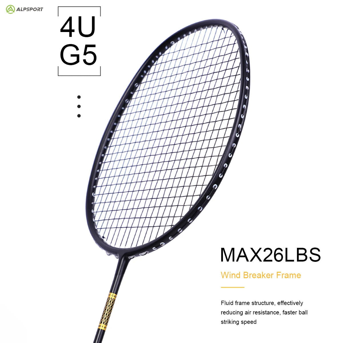 ALP ZJ2.0 Pro 4U 85g 100% Carbon Fiber + Titanium Alloy Badminton Racket Ultra-light Sports Equipment Racket Badminton Training - Slobuy