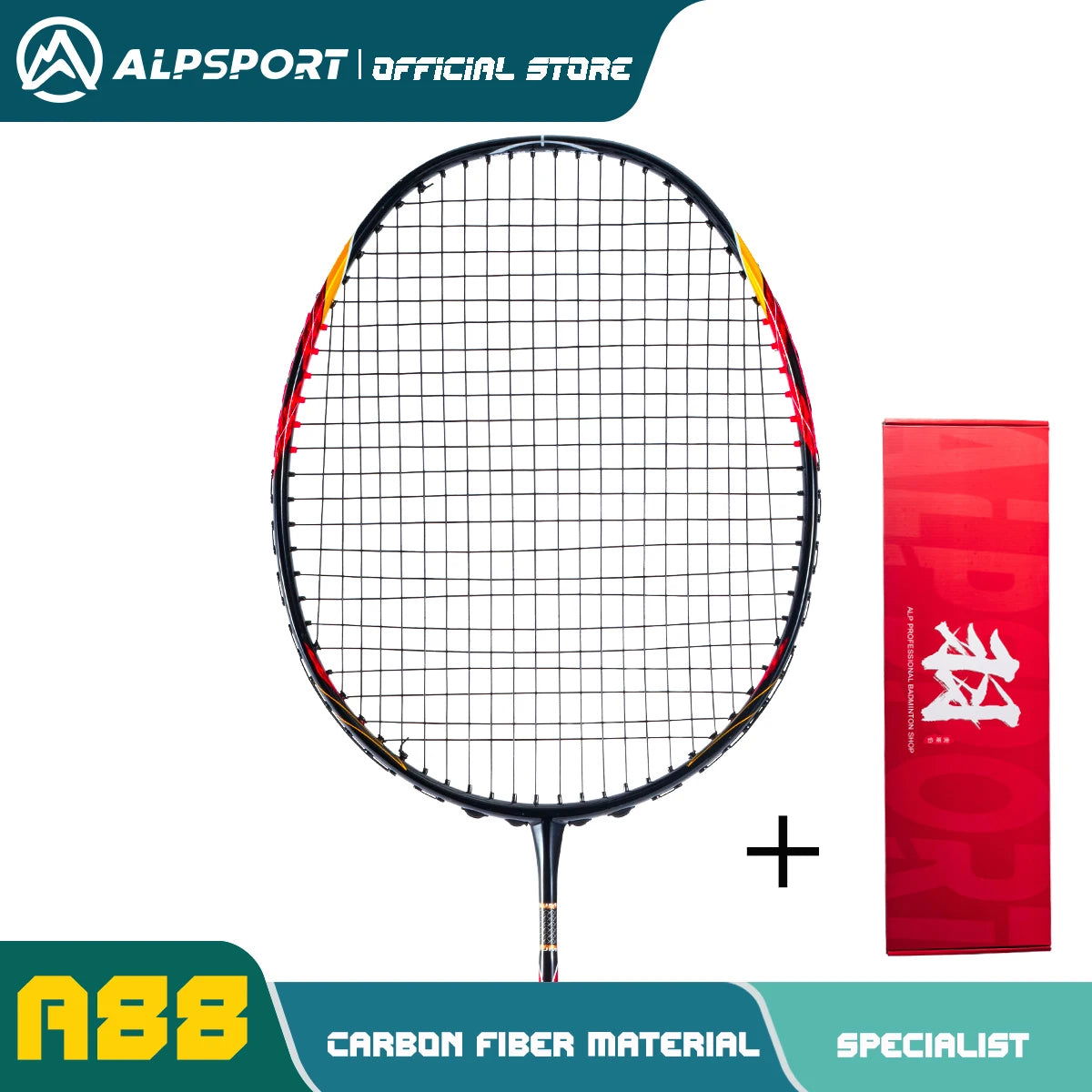 ALP ZJ2.0 Pro 4U 85g 100% Carbon Fiber + Titanium Alloy Badminton Racket Ultra-light Sports Equipment Racket Badminton Training - Slobuy