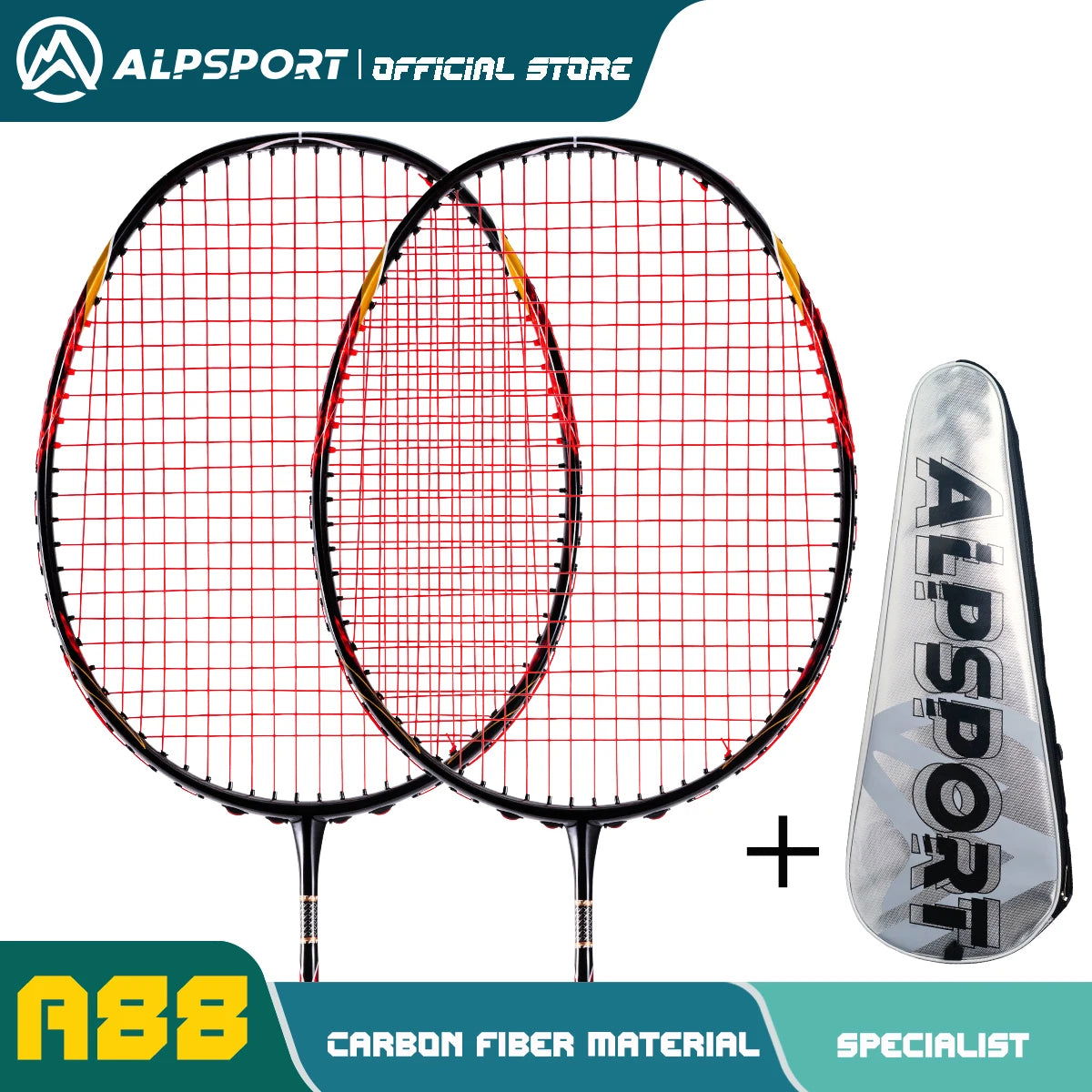 ALP ZJ2.0 Pro 4U 85g 100% Carbon Fiber + Titanium Alloy Badminton Racket Ultra-light Sports Equipment Racket Badminton Training - Slobuy