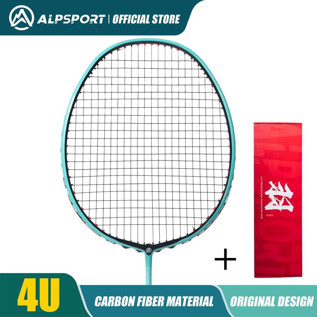 ALP ZJ2.0 Pro 4U 85g 100% Carbon Fiber + Titanium Alloy Badminton Racket Ultra-light Sports Equipment Racket Badminton Training - Slobuy