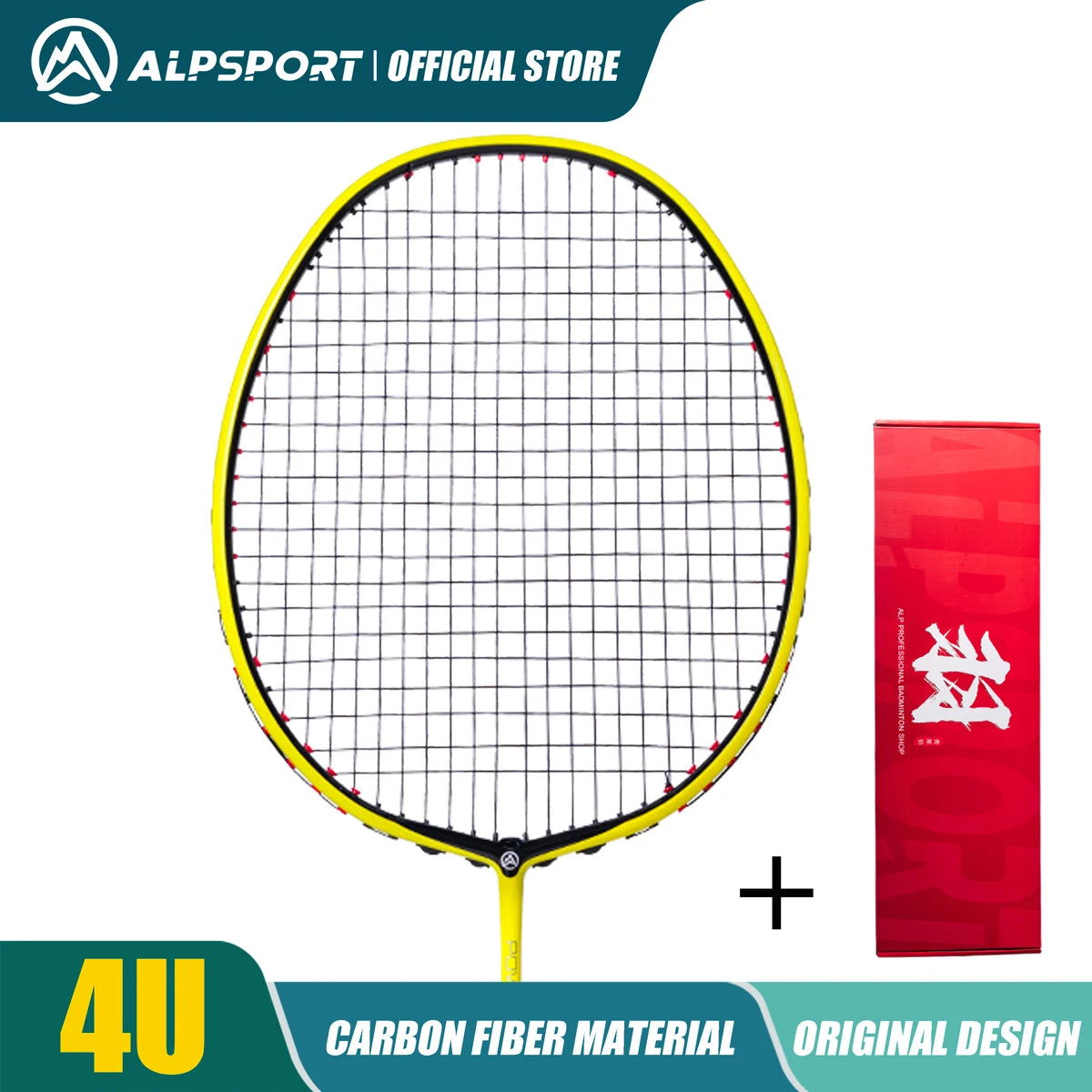 ALP ZJ2.0 Pro 4U 85g 100% Carbon Fiber + Titanium Alloy Badminton Racket Ultra-light Sports Equipment Racket Badminton Training - Slobuy