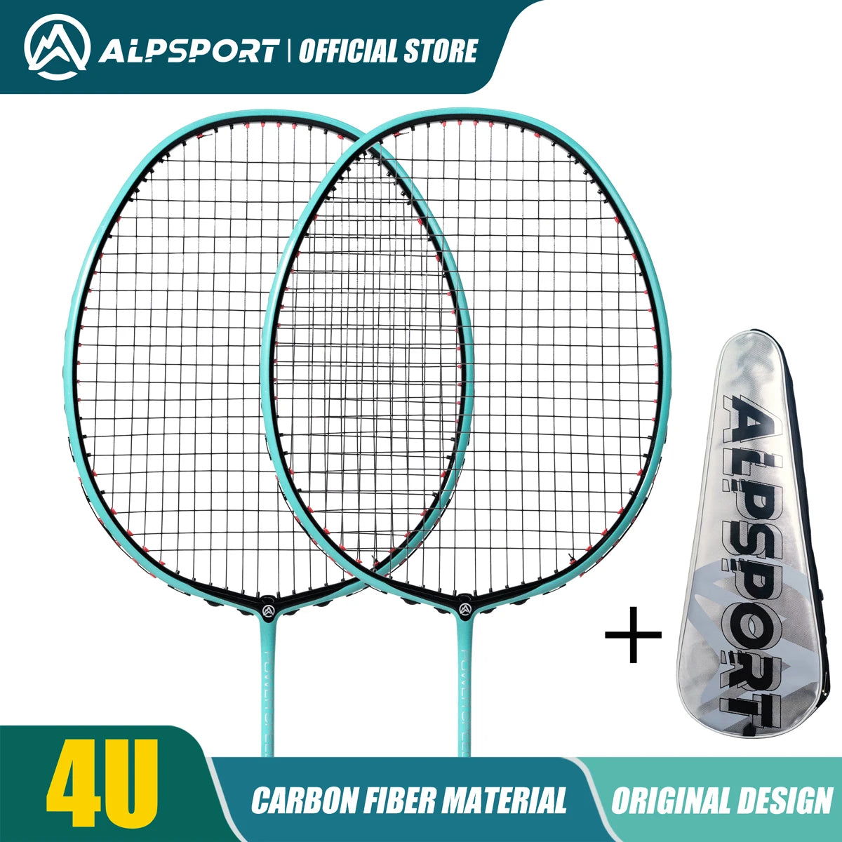 ALP ZJ2.0 Pro 4U 85g 100% Carbon Fiber + Titanium Alloy Badminton Racket Ultra-light Sports Equipment Racket Badminton Training - Slobuy