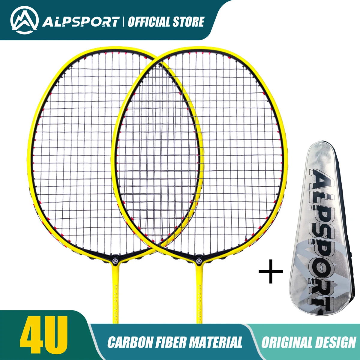ALP ZJ2.0 Pro 4U 85g 100% Carbon Fiber + Titanium Alloy Badminton Racket Ultra-light Sports Equipment Racket Badminton Training - Slobuy