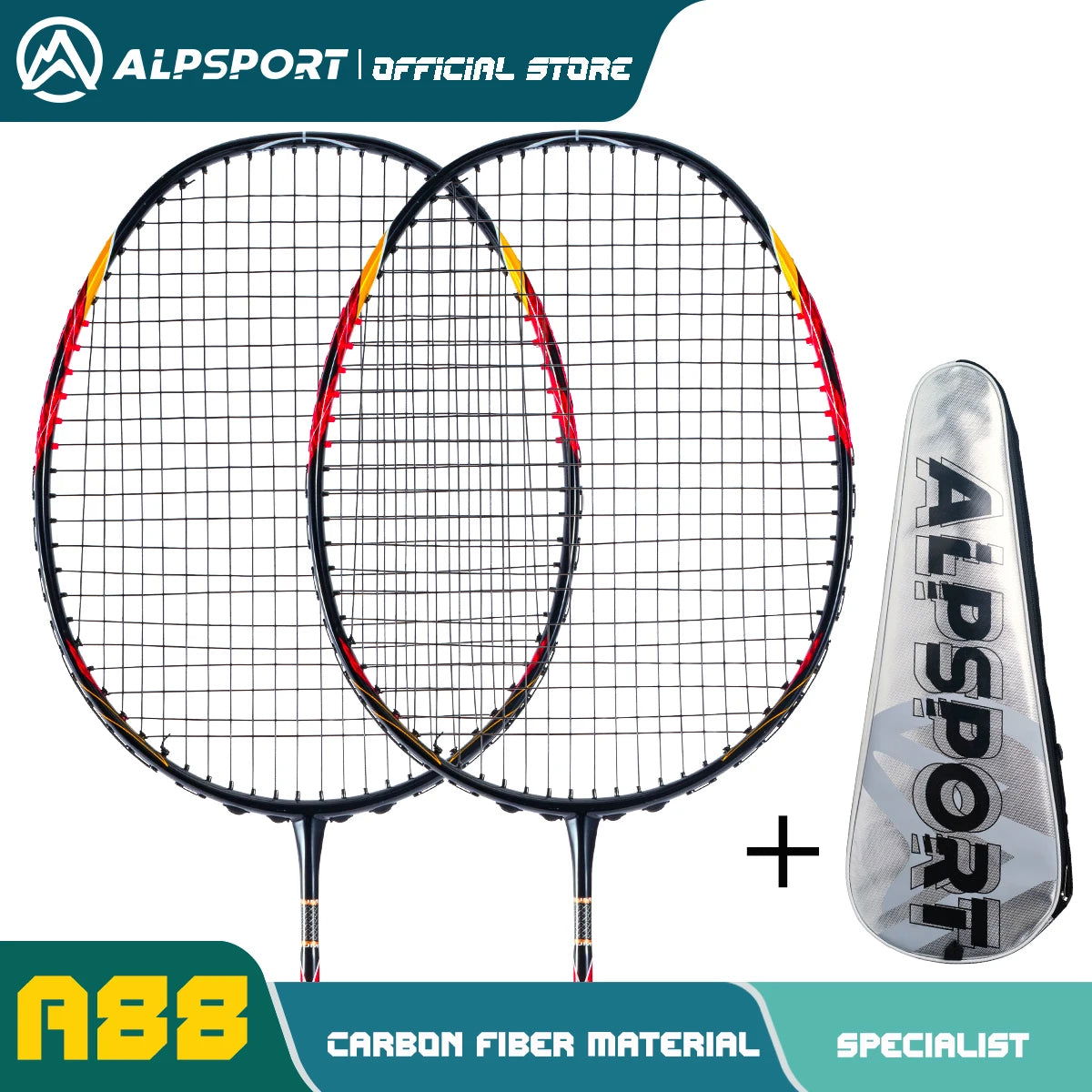 ALP ZJ2.0 Pro 4U 85g 100% Carbon Fiber + Titanium Alloy Badminton Racket Ultra-light Sports Equipment Racket Badminton Training - Slobuy