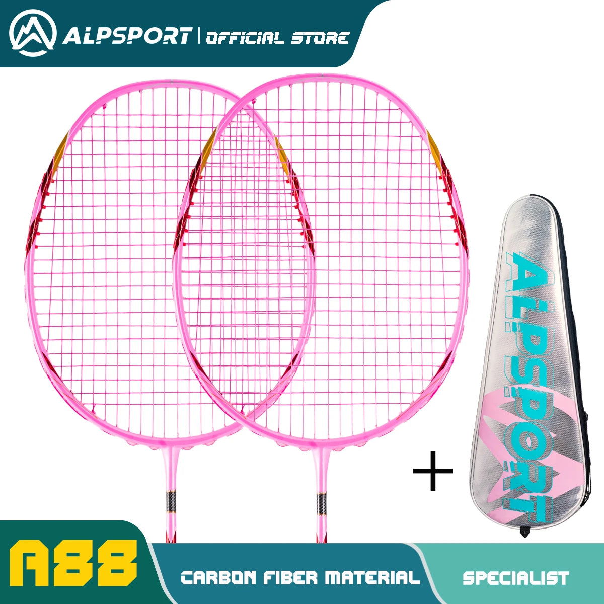 ALP ZJ2.0 Pro 4U 85g 100% Carbon Fiber + Titanium Alloy Badminton Racket Ultra-light Sports Equipment Racket Badminton Training - Slobuy