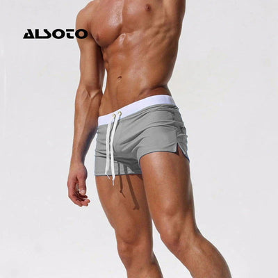 ALSOTO Summer Swimwear Men Breathable Men's Swimsuits Trunks Boxer Briefs Sunga SwimSuits Maillot De Bain Beach Shorts 2023 New - Slobuy