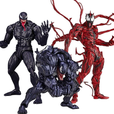 AMAZING YAMAGUCHI Venom Carnage Spider Man legends Action Figure Joint Movable Face Statue Model Doll Collectible kids for Toy - Slobuy
