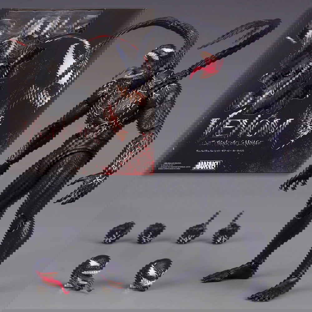 AMAZING YAMAGUCHI Venom Carnage Spider Man legends Action Figure Joint Movable Face Statue Model Doll Collectible kids for Toy - Slobuy