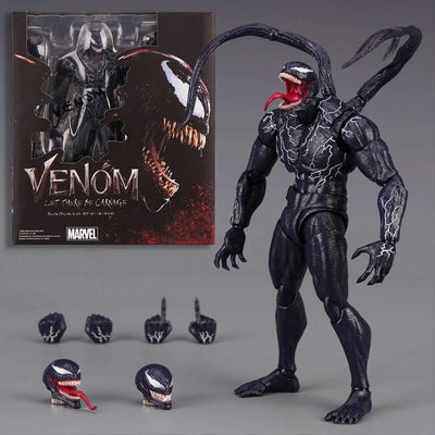 AMAZING YAMAGUCHI Venom Carnage Spider Man legends Action Figure Joint Movable Face Statue Model Doll Collectible kids for Toy - Slobuy