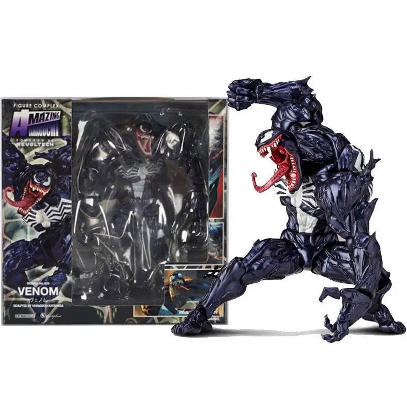 AMAZING YAMAGUCHI Venom Carnage Spider Man legends Action Figure Joint Movable Face Statue Model Doll Collectible kids for Toy - Slobuy
