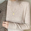 AOSSVIAO Turtleneck Sweater Women Fashion 2024 New Stretch Tops Women Knitted Pullovers Long Sleeve Bottoming Knitted Sweater - Slobuy