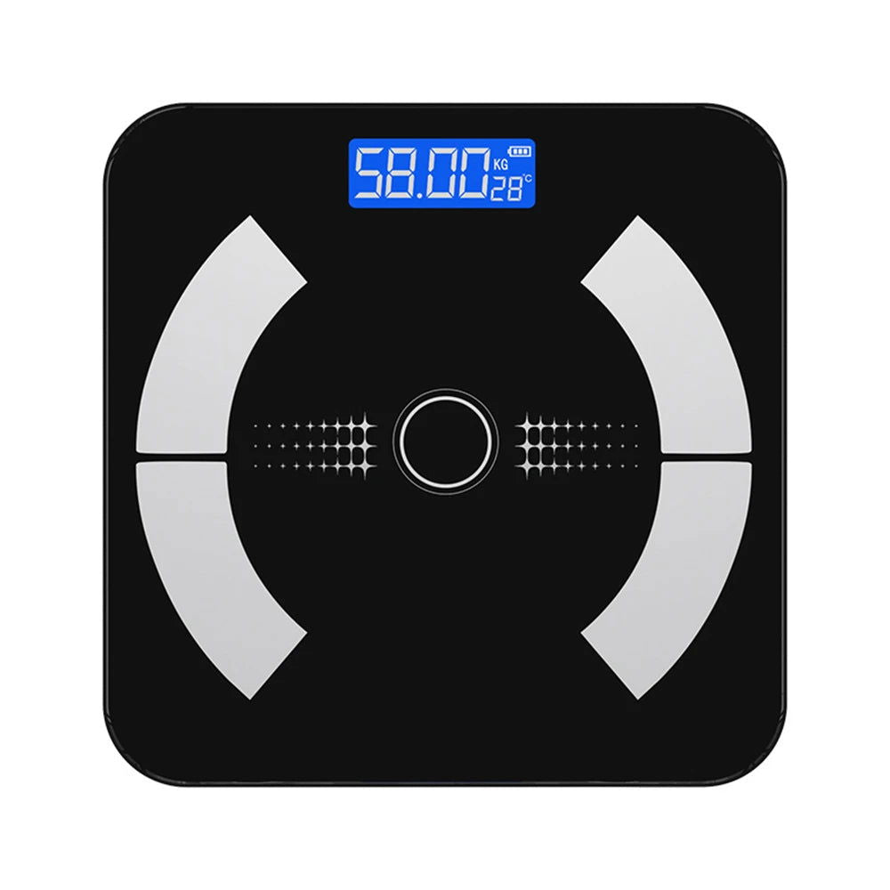 APP Bathroom Scales Bluetooth Floor Body Scale BMI Fat Scales LED Digital Smart Weight Scale Balance Body Composition Analyzer - Slobuy