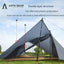 ASTA GEAR Yun Chuan double-sided silicon-coated double A pyramid 15D nylon rodless camping hiking outdoor ultralight tent - Slobuy