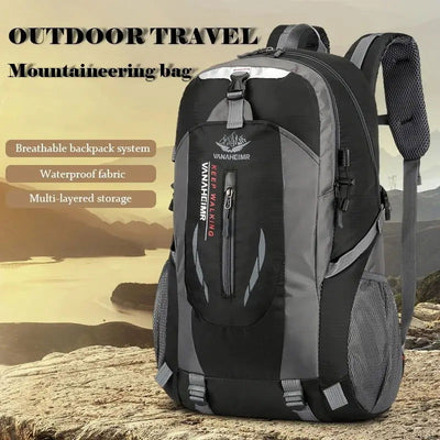 A Large-capacity Men And Women Universal Outdoor Travel Backpack Waterproof Hiking Lightweight Duffel Bag - Slobuy