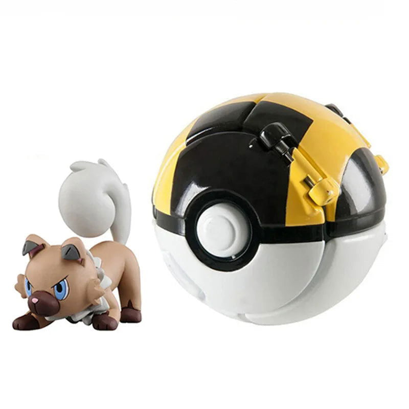 Aниме Pokemon Pikachu Mewtwo Action Figure Explode Ball Game Elf Ball Model Anime Figure Doll Toys For Pokémon Children Toy Gift - Slobuy