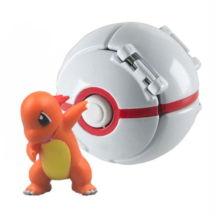 Aниме Pokemon Pikachu Mewtwo Action Figure Explode Ball Game Elf Ball Model Anime Figure Doll Toys For Pokémon Children Toy Gift - Slobuy