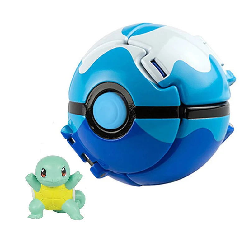 Aниме Pokemon Pikachu Mewtwo Action Figure Explode Ball Game Elf Ball Model Anime Figure Doll Toys For Pokémon Children Toy Gift - Slobuy
