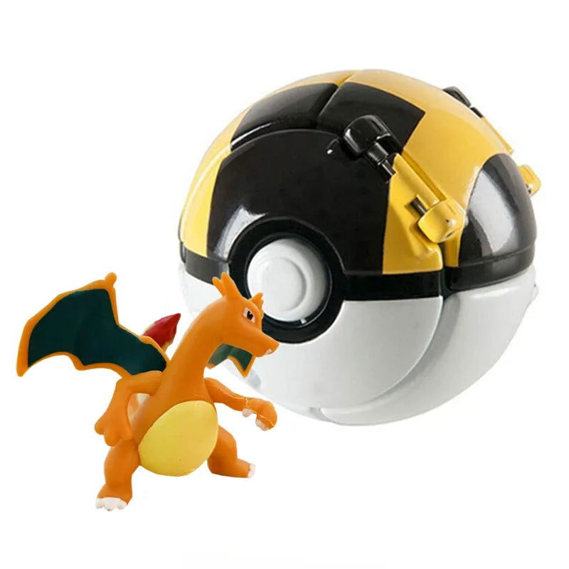 Aниме Pokemon Pikachu Mewtwo Action Figure Explode Ball Game Elf Ball Model Anime Figure Doll Toys For Pokémon Children Toy Gift - Slobuy