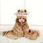 A pack of 80 * 80 cm cartoon baby bath towel body hooded polyester fiber baby bathrobe newborn swaddling baby blanket girls and - Slobuy
