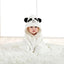 A pack of 80 * 80 cm cartoon baby bath towel body hooded polyester fiber baby bathrobe newborn swaddling baby blanket girls and - Slobuy