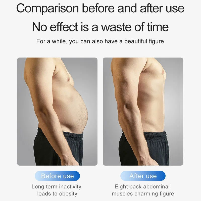 Abs Toning Belt Muscle Training EMS Trainer Muscle Stimulator USB Rechargeable Home Gym Loss Weight Workout Machine Men Women - Slobuy