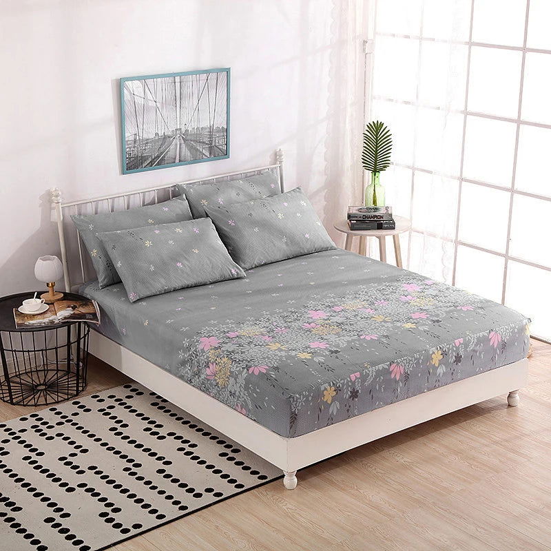 Adjustable Fitted Sheets Dust Prevention Set of Covers for Bed Double with Elastic All Season Bands Bed Sheets Aesthetic - Slobuy