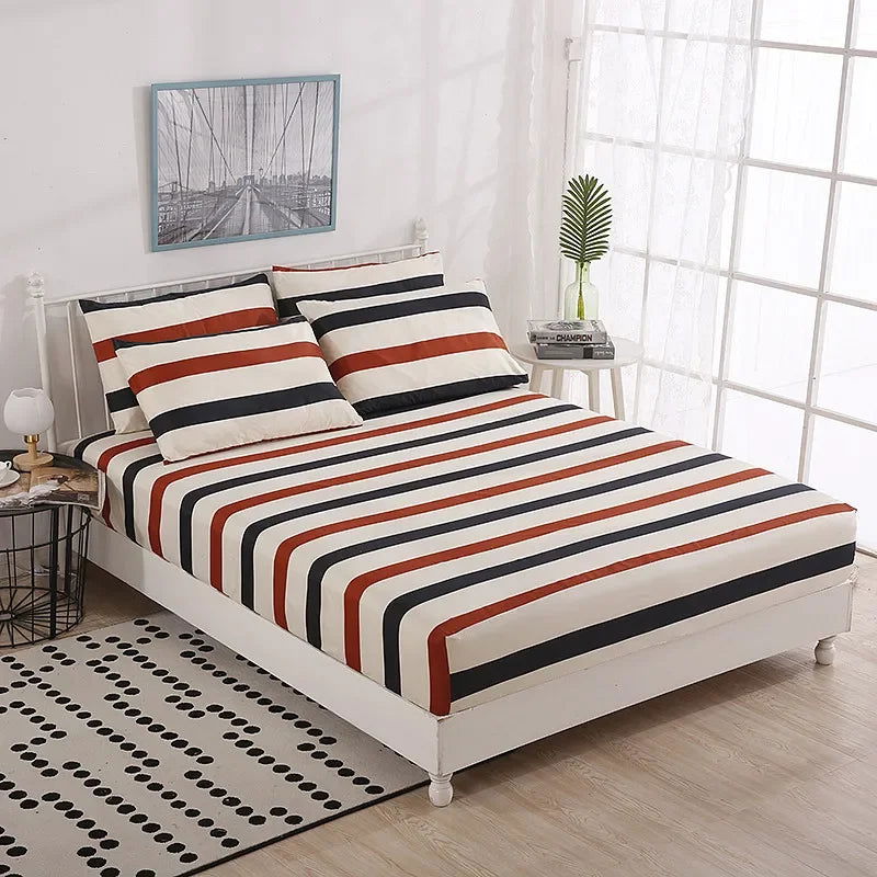 Adjustable Fitted Sheets Dust Prevention Set of Covers for Bed Double with Elastic All Season Bands Bed Sheets Aesthetic - Slobuy