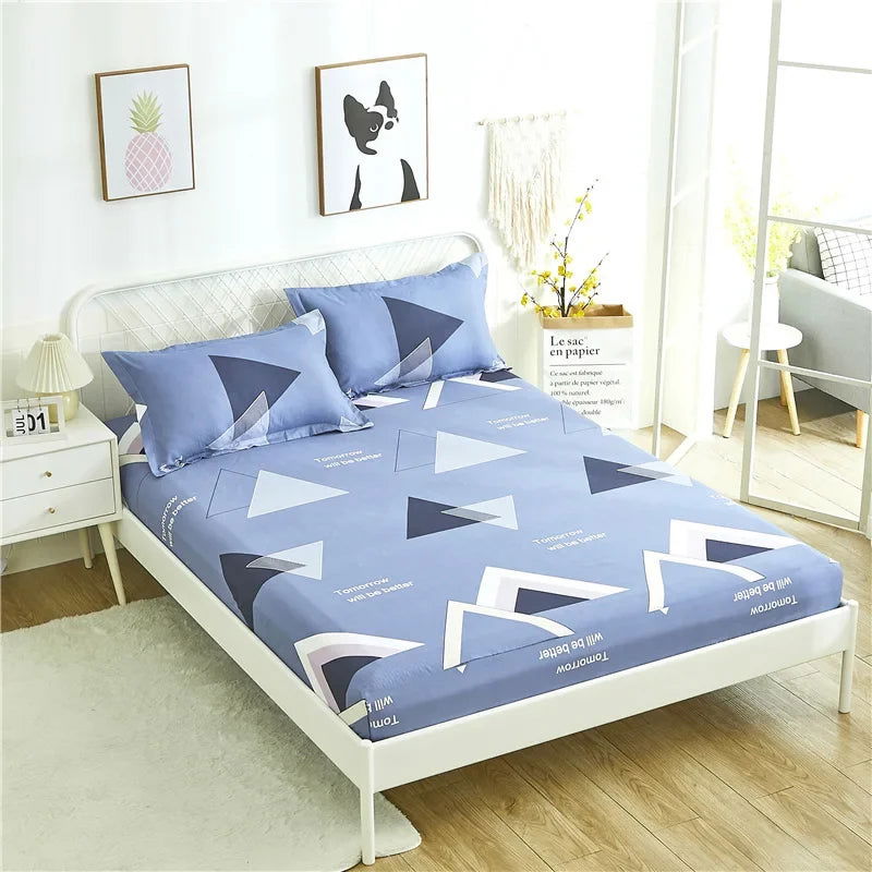 Adjustable Fitted Sheets Dust Prevention Set of Covers for Bed Double with Elastic All Season Bands Bed Sheets Aesthetic - Slobuy