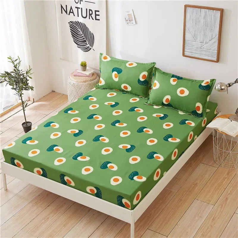 Adjustable Fitted Sheets Dust Prevention Set of Covers for Bed Double with Elastic All Season Bands Bed Sheets Aesthetic - Slobuy