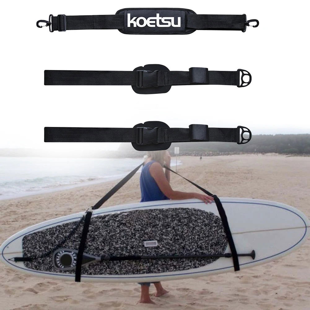 Adjustable Surfboard Shoulder Strap Carry Sling Stand Up Paddleboard Sup Board Surf Fins Paddle Wakeboard Surfing Kayak Tool New - Slobuy