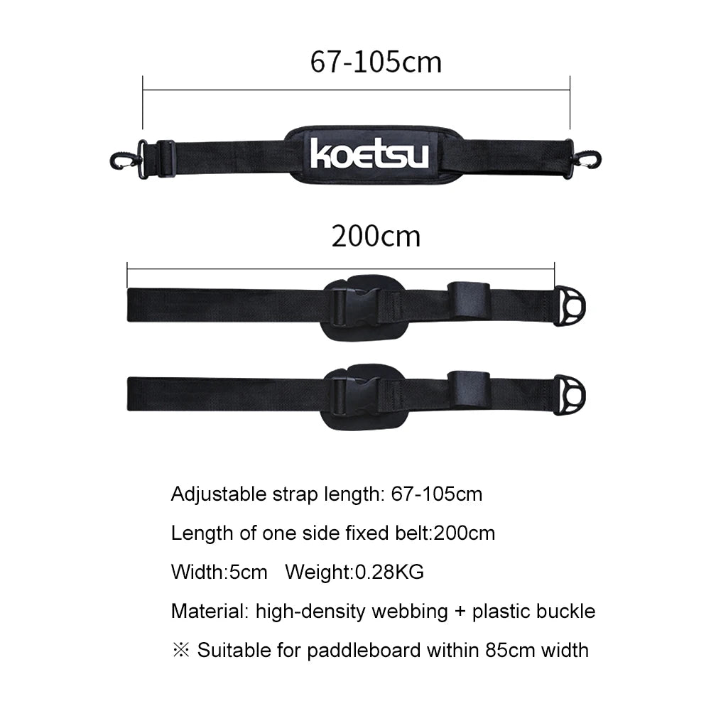 Adjustable Surfboard Shoulder Strap Carry Sling Stand Up Paddleboard Sup Board Surf Fins Paddle Wakeboard Surfing Kayak Tool New - Slobuy