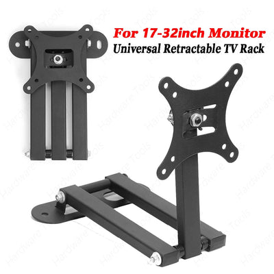 Adjustable TV Bracket Foldable Cold Rolled Steel Sheet Universal 17-32 inch TV Monitor Wall Mount Holder Multi-function Hanger - Slobuy