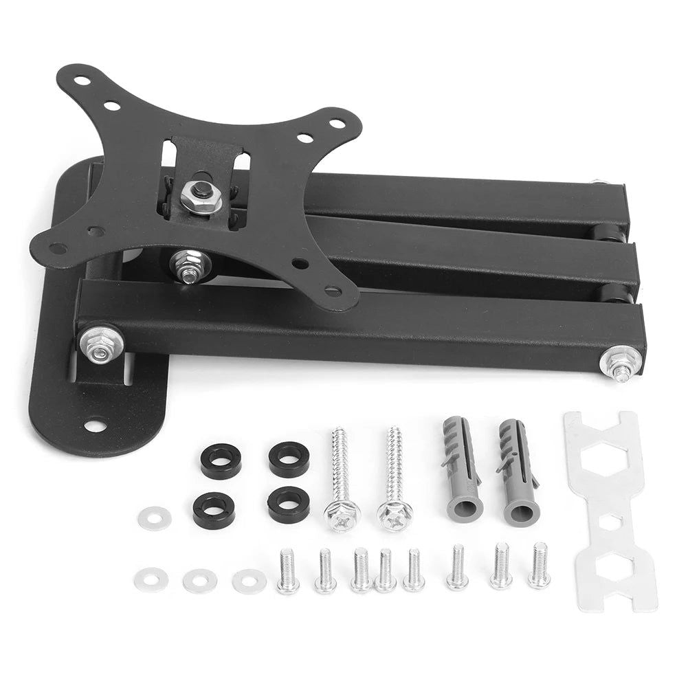 Adjustable TV Bracket Foldable Cold Rolled Steel Sheet Universal 17-32 inch TV Monitor Wall Mount Holder Multi-function Hanger - Slobuy