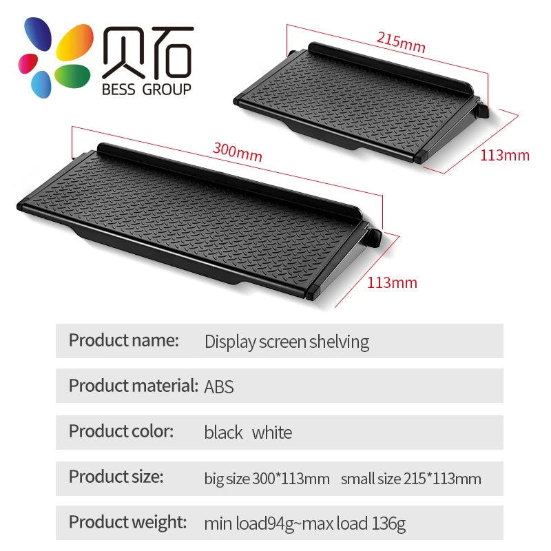 Adjustable TV Screen Top Shelf Display Shelf Computer Monitor Riser Desktop Stand TV Rack TV Top Monitors Simple Bracket - Slobuy