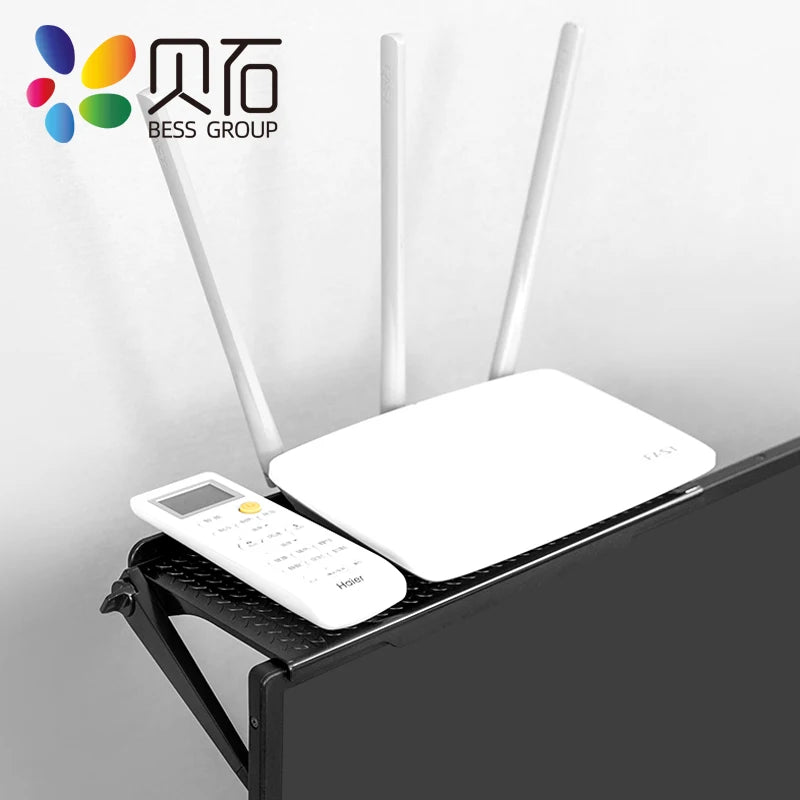 Adjustable TV Screen Top Shelf Display Shelf Computer Monitor Riser Desktop Stand TV Rack TV Top Monitors Simple Bracket - Slobuy
