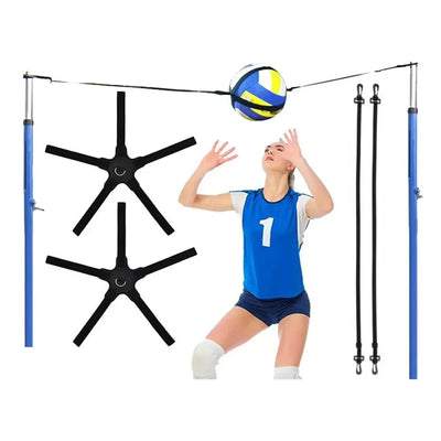 Adjustable Volleyball Training Equipment Aid Volleyball Trainer Elastic Belt for Beginners Setting Improves Serving Playing - Slobuy