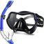 Adult Diving Suit Tempered Glass Mask Silicone Breathing Tube Set Full Dry Snorkeling Equipment - Slobuy
