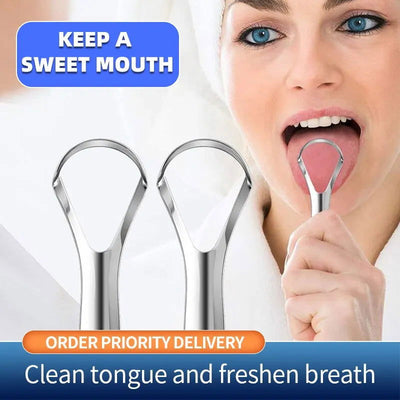 Adult Silicone Tongue Scraper Tongue Cleaner Remove Halitosis Tongue Coating Oral Care Tongue Scraping Brush Oral Care Tool - Slobuy