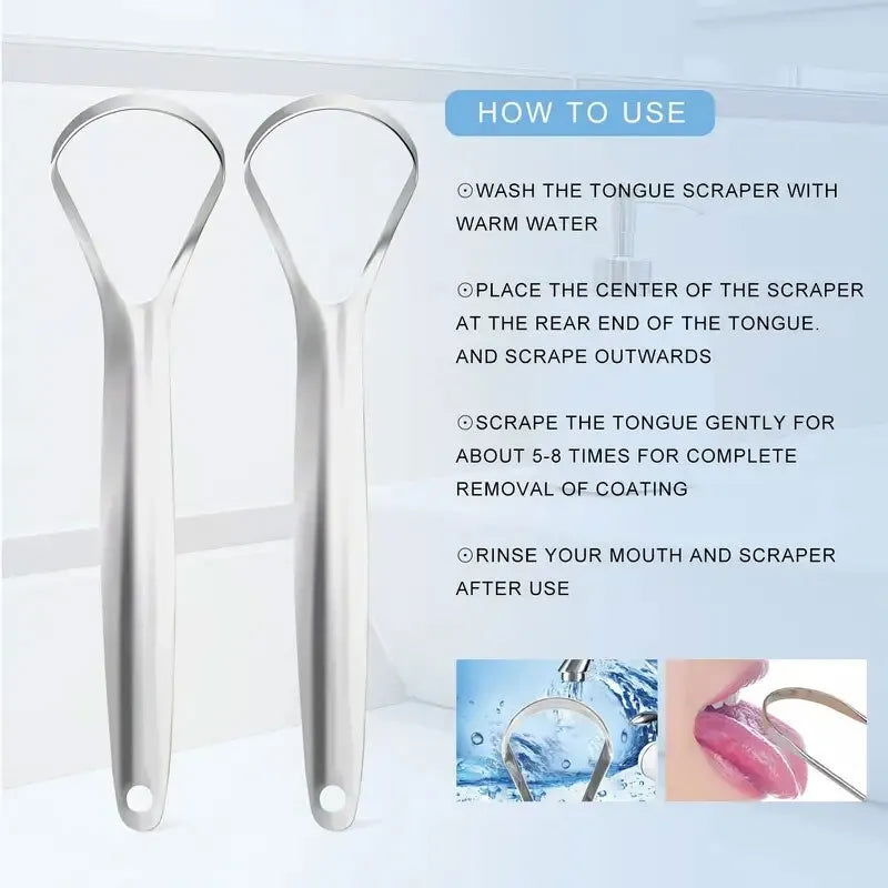 Adult Silicone Tongue Scraper Tongue Cleaner Remove Halitosis Tongue Coating Oral Care Tongue Scraping Brush Oral Care Tool - Slobuy