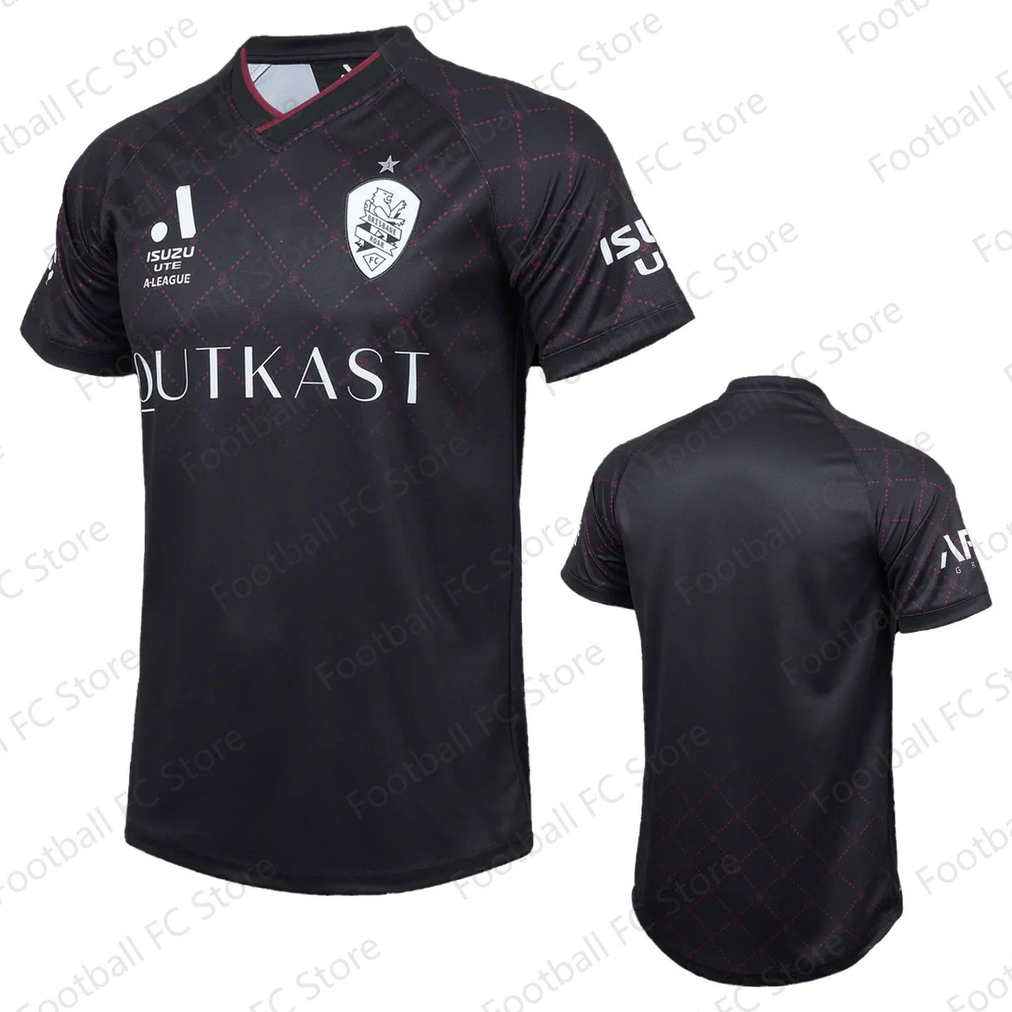 2024 New Arrival Summer Australia Brisbane Roar Soccer Home Jersey Training Shirts Oversized Cartoon Tops Kids/Adults Jersey - Slobuy