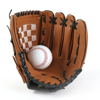 Outdoor Sport Baseball Glove Softball Practice Equipment Size 9.5/10.5/11.5/12.5 Left Hand For Kids/Adults Man Woman Training - Slobuy