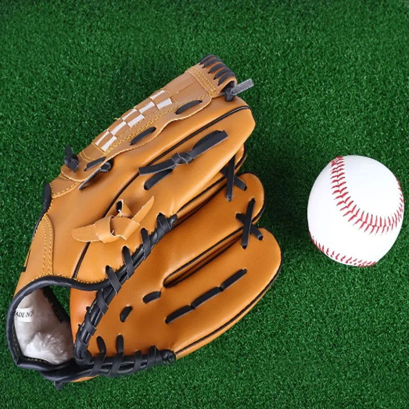 Outdoor Sport Baseball Glove Softball Practice Equipment Size 9.5/10.5/11.5/12.5 Left Hand For Kids/Adults Man Woman Training - Slobuy