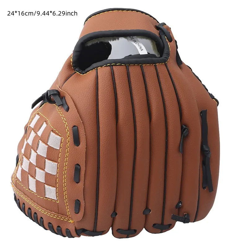 Outdoor Sport Baseball Glove Softball Practice Equipment Size 9.5/10.5/11.5/12.5 Left Hand For Kids/Adults Man Woman Training - Slobuy