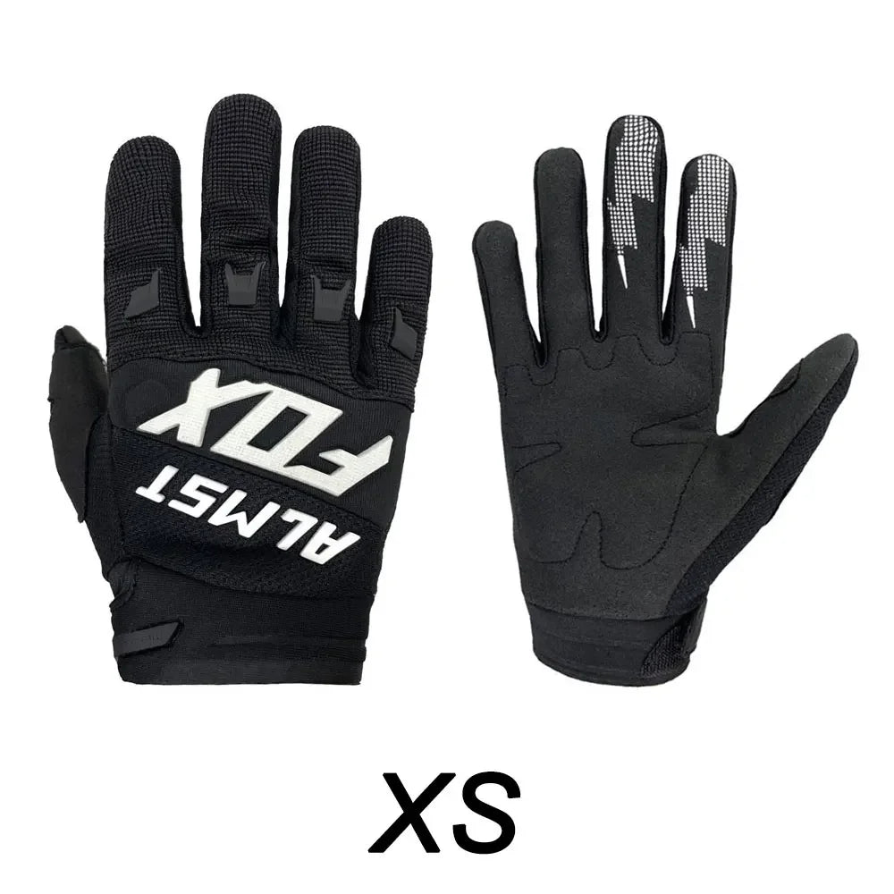 Age 6-12 Years Old Kids Full Finger MX Defend Riding Bicycle Gloves Racing Motocross Guantes Mountain Motorcycle Children Gloves - Slobuy