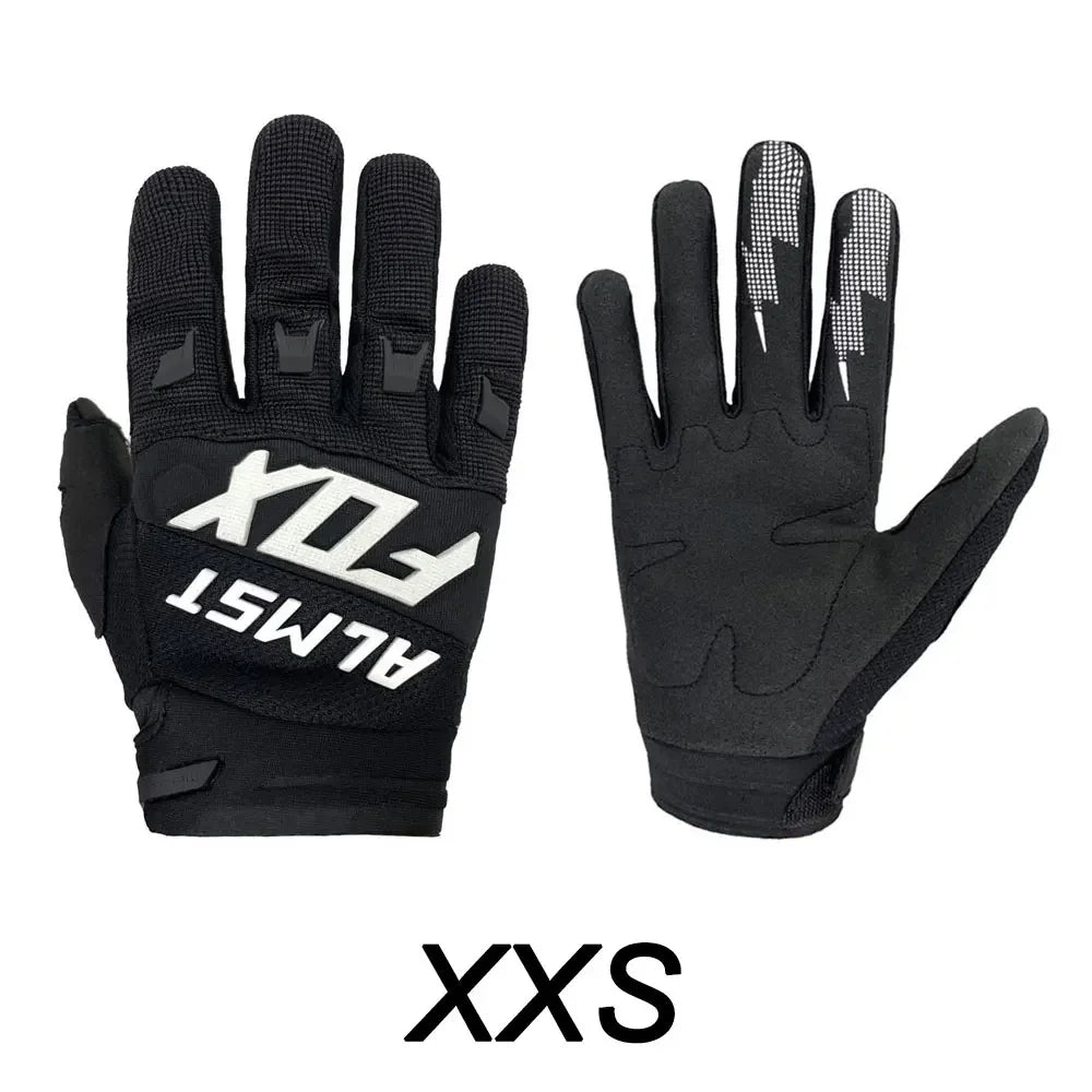 Age 6-12 Years Old Kids Full Finger MX Defend Riding Bicycle Gloves Racing Motocross Guantes Mountain Motorcycle Children Gloves - Slobuy