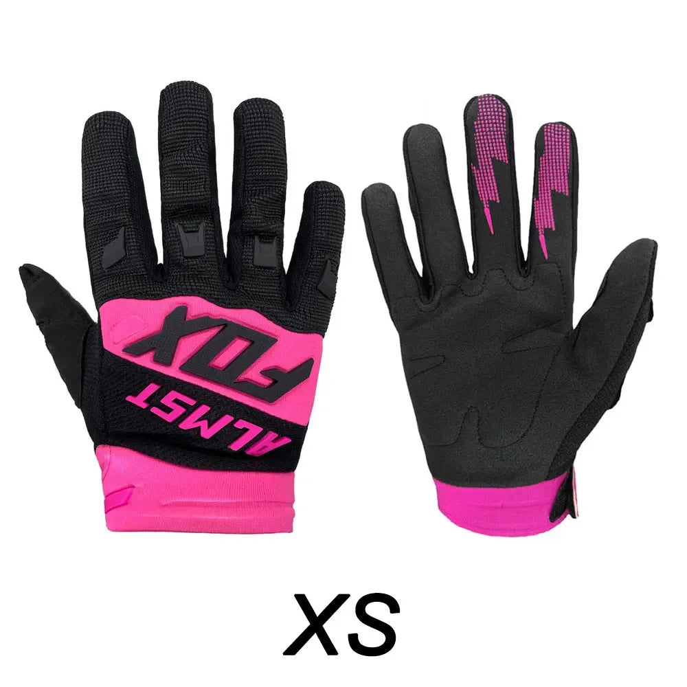 Age 6-12 Years Old Kids Full Finger MX Defend Riding Bicycle Gloves Racing Motocross Guantes Mountain Motorcycle Children Gloves - Slobuy