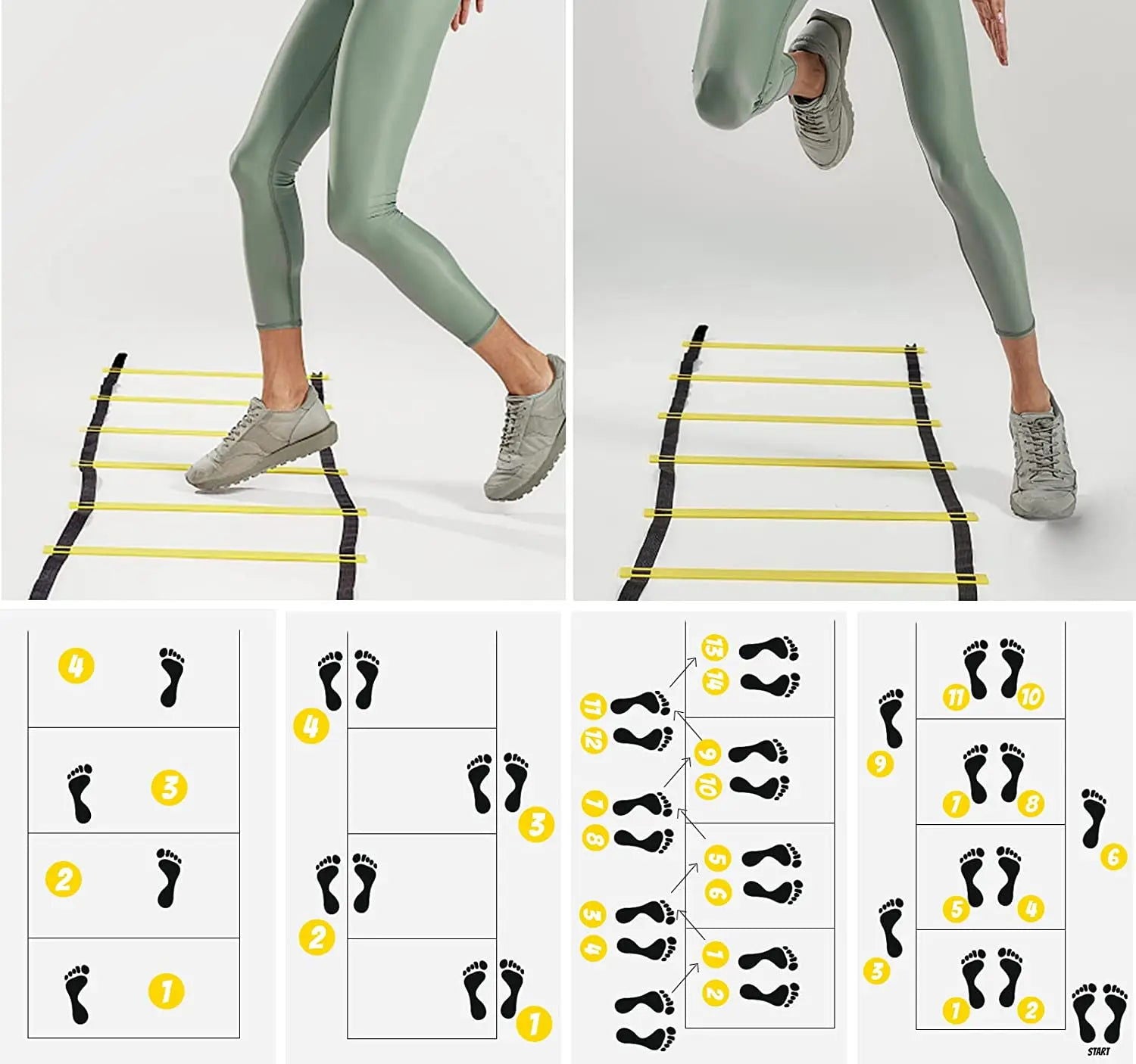 Agility Ladders Nylon Straps For Speed Training And Sports Flexibility Agility Football Training Energy Ladder Equipment - Slobuy